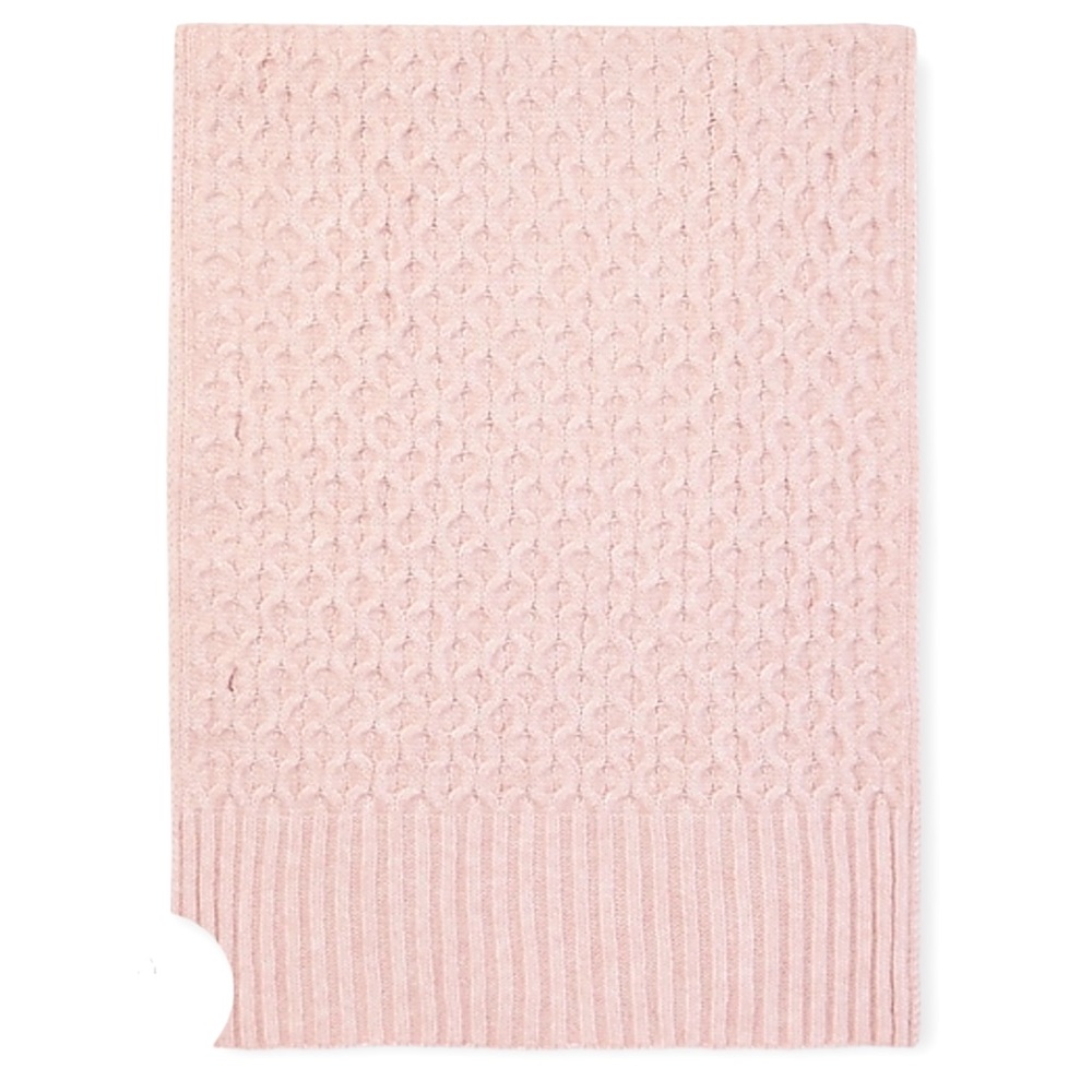 EXPRESS Dusty Mauve Honeycomb Knit Scarf NWT